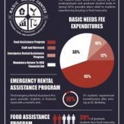 Infographic showing basic needs fee expenditures